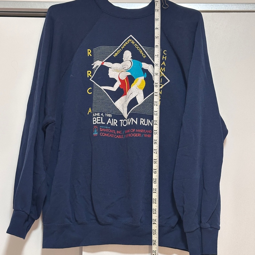 Vintage Navy Graphic Crewneck Sweater - Picture 4 of 7
